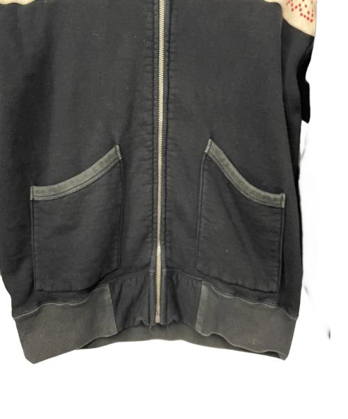 THE FLAT HEAD（ザ・フラットヘッド）THE FLAT HEAD (ザ・フラットヘッド) ブルゾン ブラック×アイボリー サイズ:LARGE 40-42の古着・服飾アイテム