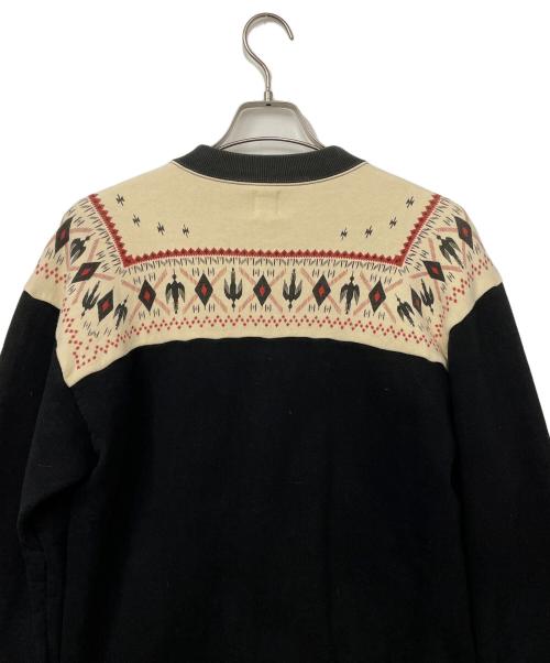 THE FLAT HEAD（ザ・フラットヘッド）THE FLAT HEAD (ザ・フラットヘッド) ブルゾン ブラック×アイボリー サイズ:LARGE 40-42の古着・服飾アイテム