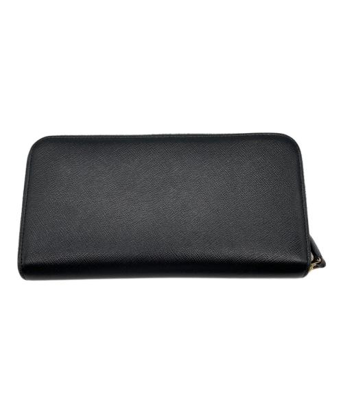 PRADA（プラダ）PRADA (プラダ) ラウンドファスナー財布 ブラックの古着・服飾アイテム