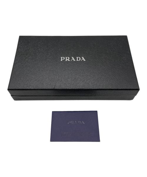 PRADA（プラダ）PRADA (プラダ) ラウンドファスナー財布 ブラックの古着・服飾アイテム