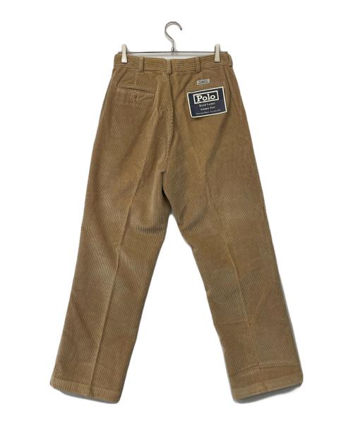 POLO RALPH LAUREN（ポロ・ラルフローレン）POLO RALPH LAUREN (ポロ・ラルフローレン) タックパンツ キャメル サイズ:W32の古着・服飾アイテム