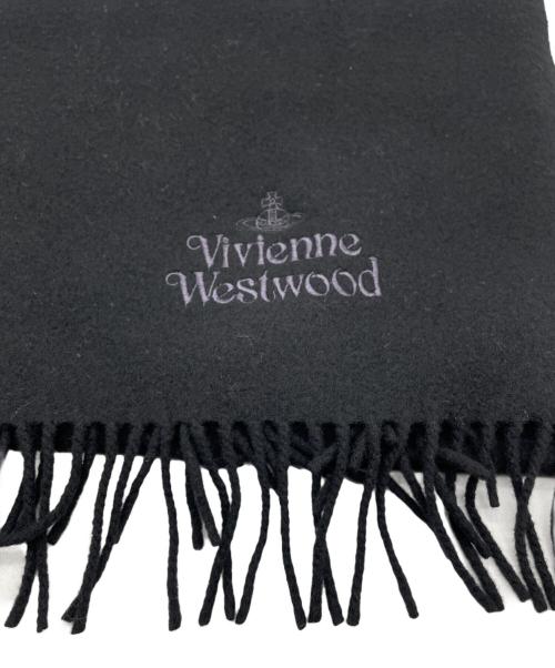 Vivienne Westwood（ヴィヴィアンウエストウッド）Vivienne Westwood (ヴィヴィアンウエストウッド) マフラー ブラックの古着・服飾アイテム