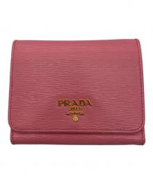 PRADA（プラダ）の古着「3つ折り財布」｜ピンク