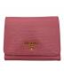 PRADA（プラダ）の古着「3つ折り財布」｜ピンク