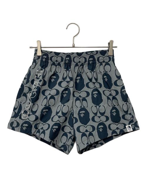 BAPE BY A BATHING APE（ベイプバイアベイシングエイプ）BAPE BY A BATHING APE (ベイプバイアベイシングエイプ) COACH (コーチ) ショートパンツ ネイビー サイズ:XS 155/72Aの古着・服飾アイテム