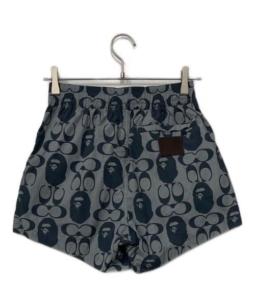 BAPE BY A BATHING APE（ベイプバイアベイシングエイプ）BAPE BY A BATHING APE (ベイプバイアベイシングエイプ) COACH (コーチ) ショートパンツ ネイビー サイズ:XS 155/72Aの古着・服飾アイテム