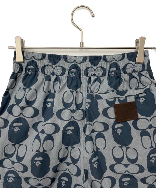 BAPE BY A BATHING APE（ベイプバイアベイシングエイプ）BAPE BY A BATHING APE (ベイプバイアベイシングエイプ) COACH (コーチ) ショートパンツ ネイビー サイズ:XS 155/72Aの古着・服飾アイテム