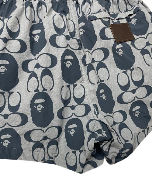 BAPE BY A BATHING APE（ベイプバイアベイシングエイプ）BAPE BY A BATHING APE (ベイプバイアベイシングエイプ) COACH (コーチ) ショートパンツ ネイビー サイズ:XS 155/72Aの古着・服飾アイテム