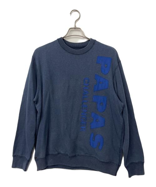 PAPAS（パパス）PAPAS (パパス) スウェット ネイビー サイズ:48 Mの古着・服飾アイテム