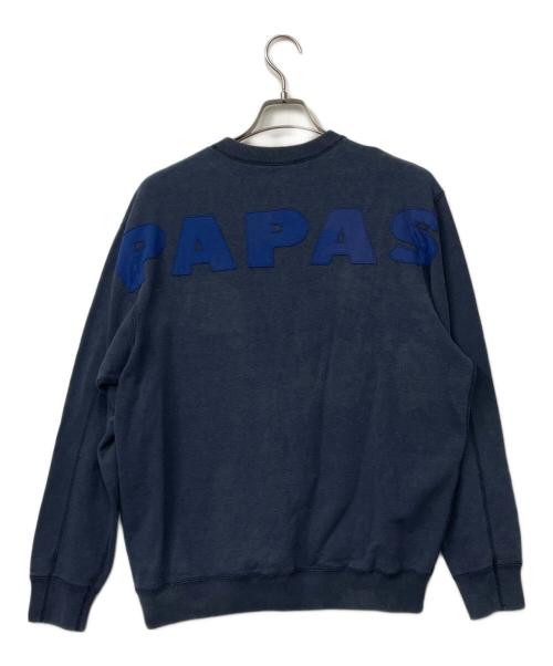 PAPAS（パパス）PAPAS (パパス) スウェット ネイビー サイズ:48 Mの古着・服飾アイテム