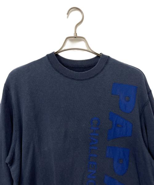 PAPAS（パパス）PAPAS (パパス) スウェット ネイビー サイズ:48 Mの古着・服飾アイテム