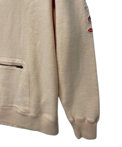 PAPAS（パパス）PAPAS (パパス) プルオーバーパーカー ピンク サイズ:Mの古着・服飾アイテム