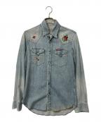 Hysteric Glamourヒステリックグラマー）の古着「ウエスタンシャツ」｜スカイブルー