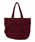 RALPH LAURENラルフローレン）の古着「トートバッグ」｜エンジ