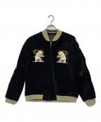 STUDIO D'ARTISANステュディオダルチザン）の古着「リバーシブルスカジャン」｜ブラック