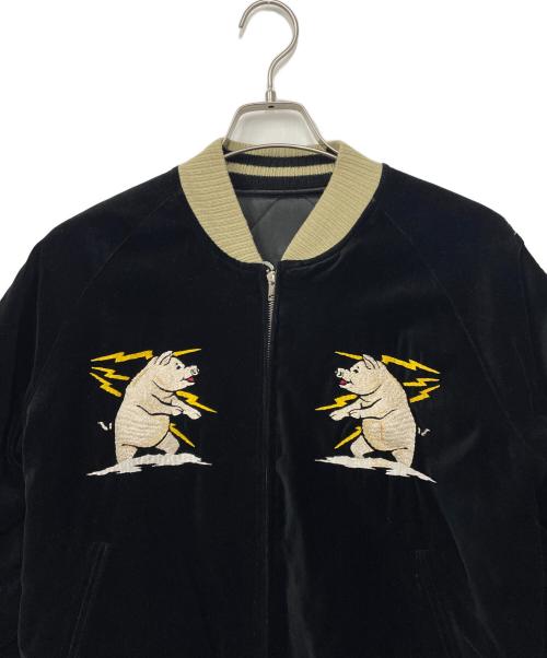 STUDIO D'ARTISAN（ステュディオダルチザン）STUDIO D'ARTISAN (ステュディオダルチザン) リバーシブルスカジャン ブラック サイズ:Lの古着・服飾アイテム