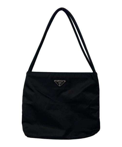 PRADA（プラダ）PRADA (プラダ) ナイロンハンドバッグ ブラックの古着・服飾アイテム