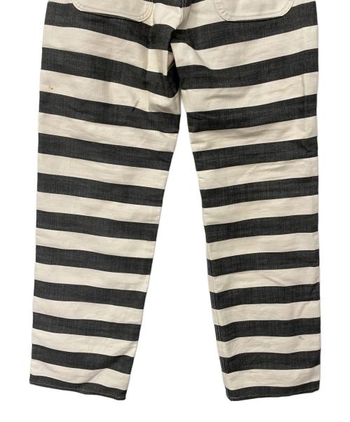 THE REAL McCOY'S（ザ・リアルマッコイズ）THE REAL McCOY'S (ザ・リアルマッコイズ) ボーダーパンツ ホワイト×ブラック サイズ:34の古着・服飾アイテム