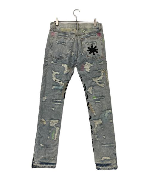 LOSTSHDWS（ロストシャドーズ）LOSTSHDWS (ロストシャドーズ) デニムダメージパンツ ブルー サイズ:32の古着・服飾アイテム