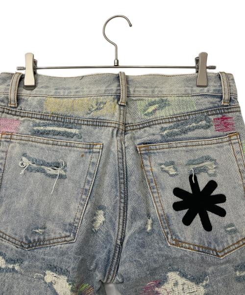 LOSTSHDWS（ロストシャドーズ）LOSTSHDWS (ロストシャドーズ) デニムダメージパンツ ブルー サイズ:32の古着・服飾アイテム