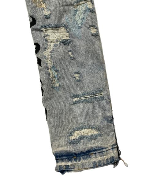 LOSTSHDWS（ロストシャドーズ）LOSTSHDWS (ロストシャドーズ) デニムダメージパンツ ブルー サイズ:32の古着・服飾アイテム