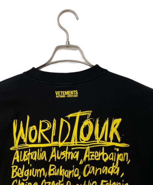 VETEMENTS（ヴェトモン）VETEMENTS (ヴェトモン) 半袖Tシャツ ブラック サイズ:Sの古着・服飾アイテム