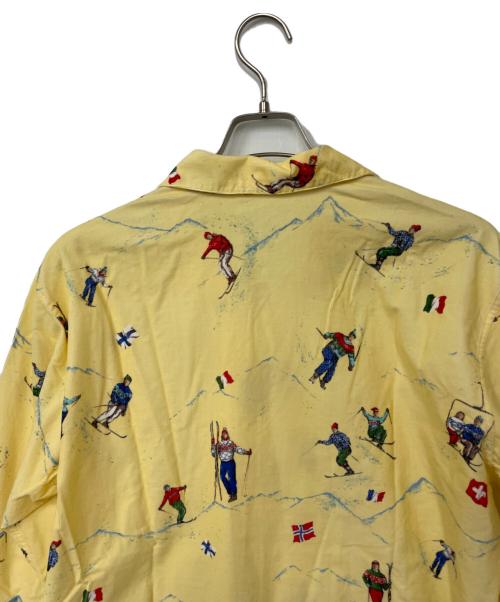 PAPAS（パパス）PAPAS (パパス) 柄シャツ イエロー サイズ:Mの古着・服飾アイテム