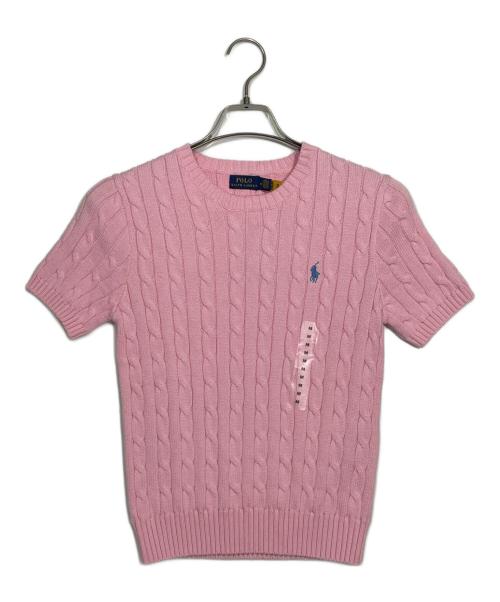 POLO RALPH LAUREN（ポロ・ラルフローレン）POLO RALPH LAUREN (ポロ・ラルフローレン) ポニー刺繍半袖ニット サイズ:Mの古着・服飾アイテム