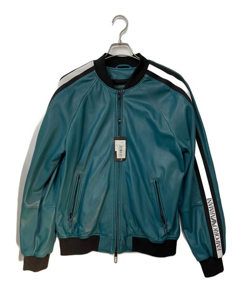 EMPORIO ARMANI（エンポリオアルマーニ）EMPORIO ARMANI (エンポリオアルマーニ) ブルゾン グリーン サイズ:54の古着・服飾アイテム