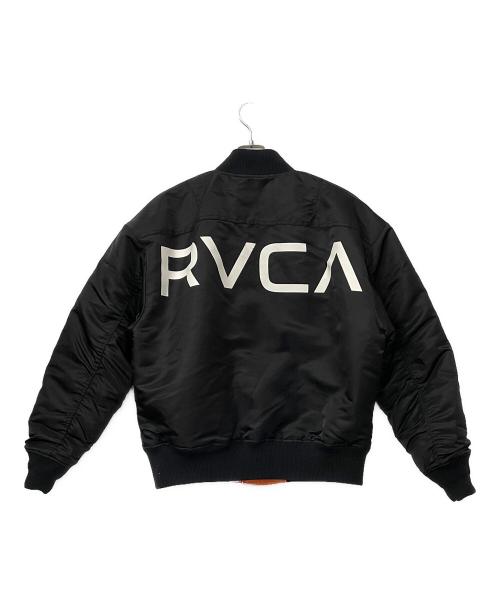 RVCA（ルーカ）RVCA (ルーカ) MA-1ジャケット ブラック サイズ:Mの古着・服飾アイテム
