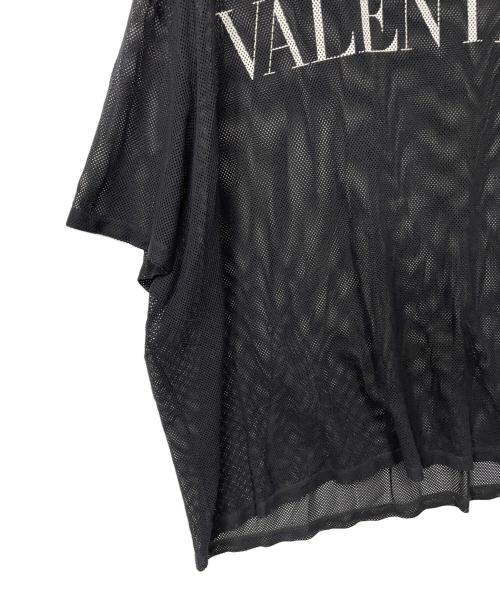VALENTINO（ヴァレンティノ）VALENTINO (ヴァレンティノ) メッシュカットソー ブラック サイズ:XLの古着・服飾アイテム