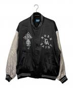 SAINT MICHAEL×BORN RAISEDセントマイケル×ボーンレイズド）の古着「スタジャン」｜ブラック×シルバー