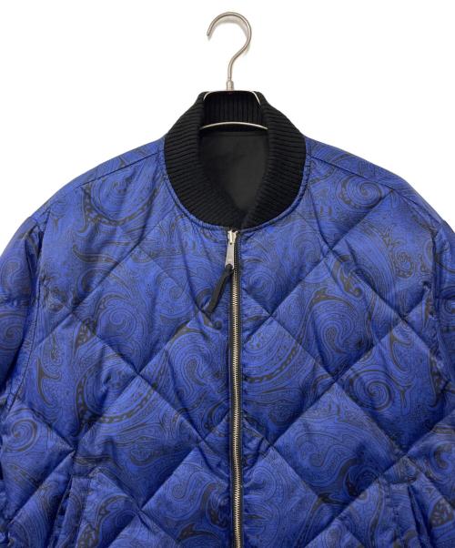 CHALLENGER（チャレンジャー）CHALLENGER (チャレンジャー) リバーシブルダービーダウンジャケット ブラック×ブルー サイズ:Lの古着・服飾アイテム