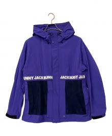 JACK BUNNY（ジャックバニー）の古着「フード付フルジップブルゾン」｜パープル×ブラック