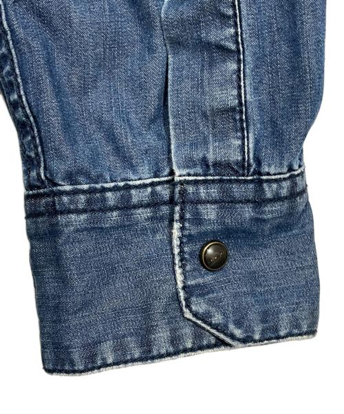 ARMANI JEANS（アルマーニジーンズ）ARMANI JEANS (アルマーニジーンズ) ダンガリーシャツ インディゴ サイズ:Lの古着・服飾アイテム