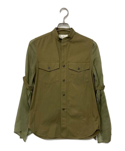 HYKE（ハイク）HYKE (ハイク) ミリタリーシャツ オリーブ サイズ:1の古着・服飾アイテム