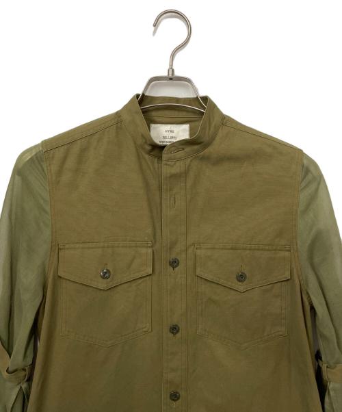 HYKE（ハイク）HYKE (ハイク) ミリタリーシャツ オリーブ サイズ:1の古着・服飾アイテム