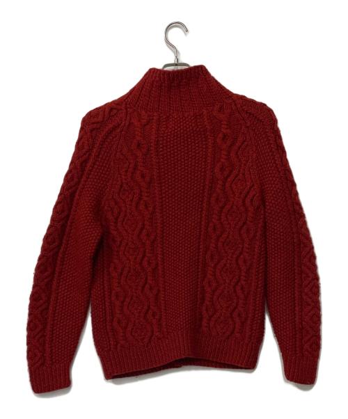INVERALLAN（インバーアラン）INVERALLAN (インバーアラン) 3Aニットカーディガン レッド サイズ:不明の古着・服飾アイテム