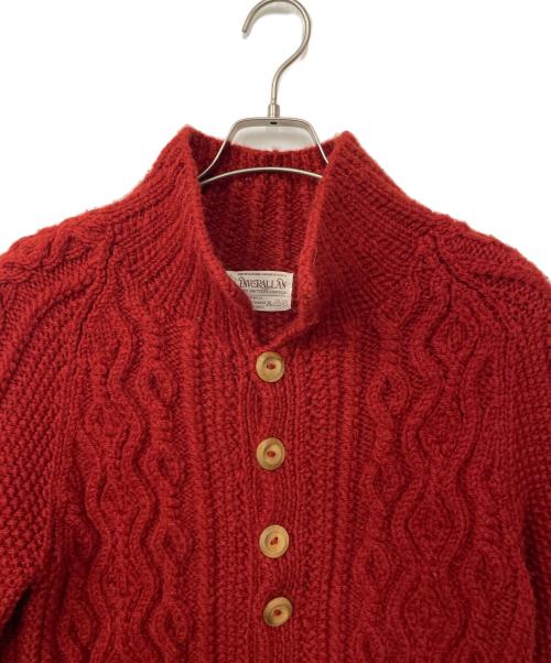 INVERALLAN（インバーアラン）INVERALLAN (インバーアラン) 3Aニットカーディガン レッド サイズ:不明の古着・服飾アイテム