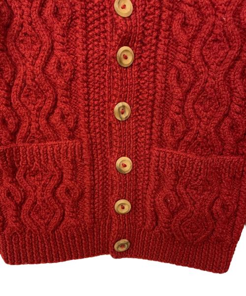 INVERALLAN（インバーアラン）INVERALLAN (インバーアラン) 3Aニットカーディガン レッド サイズ:不明の古着・服飾アイテム