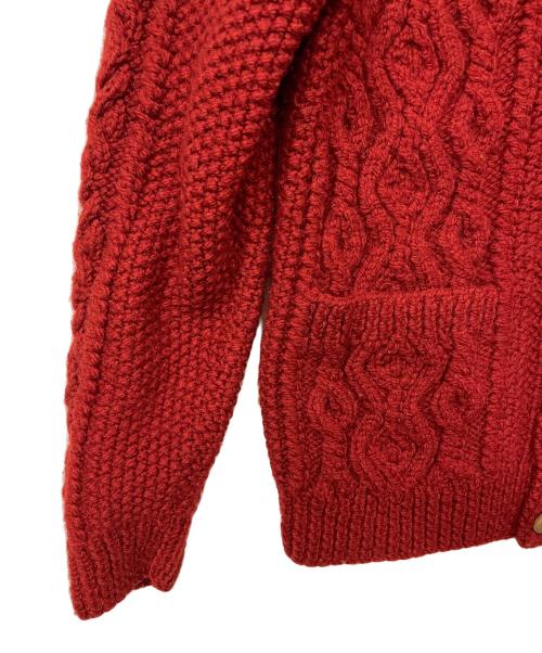 INVERALLAN（インバーアラン）INVERALLAN (インバーアラン) 3Aニットカーディガン レッド サイズ:不明の古着・服飾アイテム