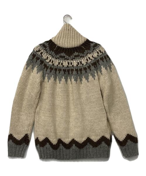 HOUSTON（ヒューストン）HOUSTON (ヒューストン) カウチンニットカーディガン サイズ:Lの古着・服飾アイテム