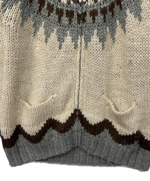 HOUSTON（ヒューストン）HOUSTON (ヒューストン) カウチンニットカーディガン サイズ:Lの古着・服飾アイテム