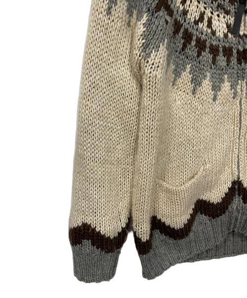 HOUSTON（ヒューストン）HOUSTON (ヒューストン) カウチンニットカーディガン サイズ:Lの古着・服飾アイテム