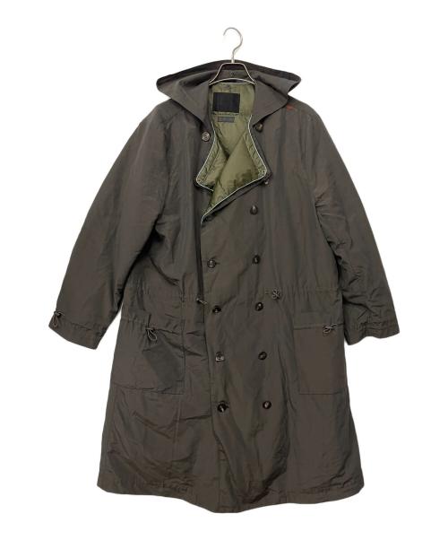 PAPAS（パパス）PAPAS (パパス) ダウンライナー付フーデッドコート グレー サイズ:48/Mの古着・服飾アイテム