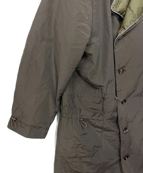 PAPAS（パパス）PAPAS (パパス) ダウンライナー付フーデッドコート グレー サイズ:48/Mの古着・服飾アイテム