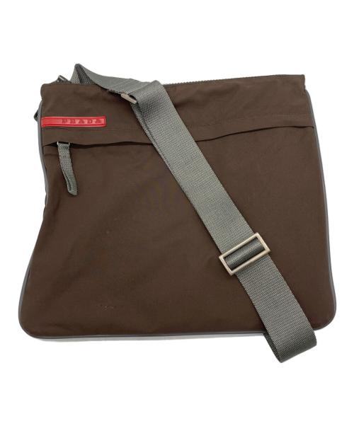 PRADA SPORTS（プラダスポーツ）PRADA SPORTS (プラダスポーツ) ナイロンショルダーバッグ ブラウンの古着・服飾アイテム