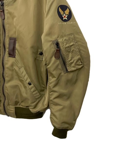 HOUSTON（ヒューストン）HOUSTON (ヒューストン) フライトジャケット カーキ サイズ:42の古着・服飾アイテム