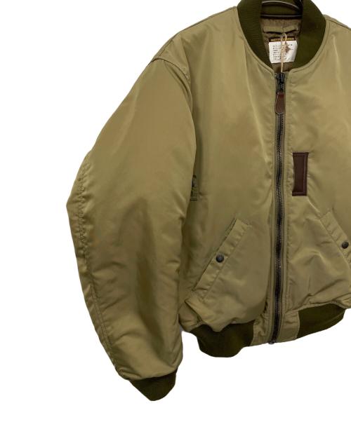 HOUSTON（ヒューストン）HOUSTON (ヒューストン) フライトジャケット カーキ サイズ:42の古着・服飾アイテム