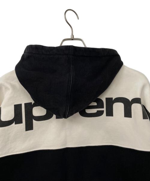SUPREME（シュプリーム）SUPREME (シュプリーム) プルオーバーパーカー ブラック×ホワイト サイズ:Mの古着・服飾アイテム